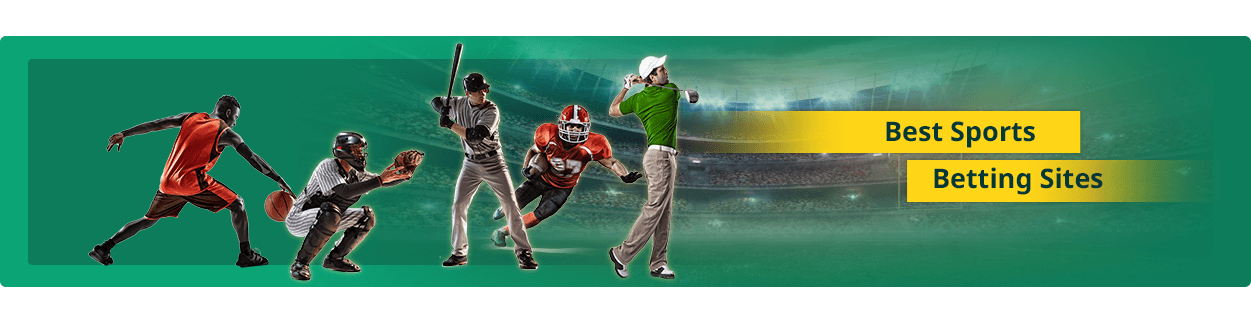 Image of several athletes – basketball, football, golf, and baseball players.
